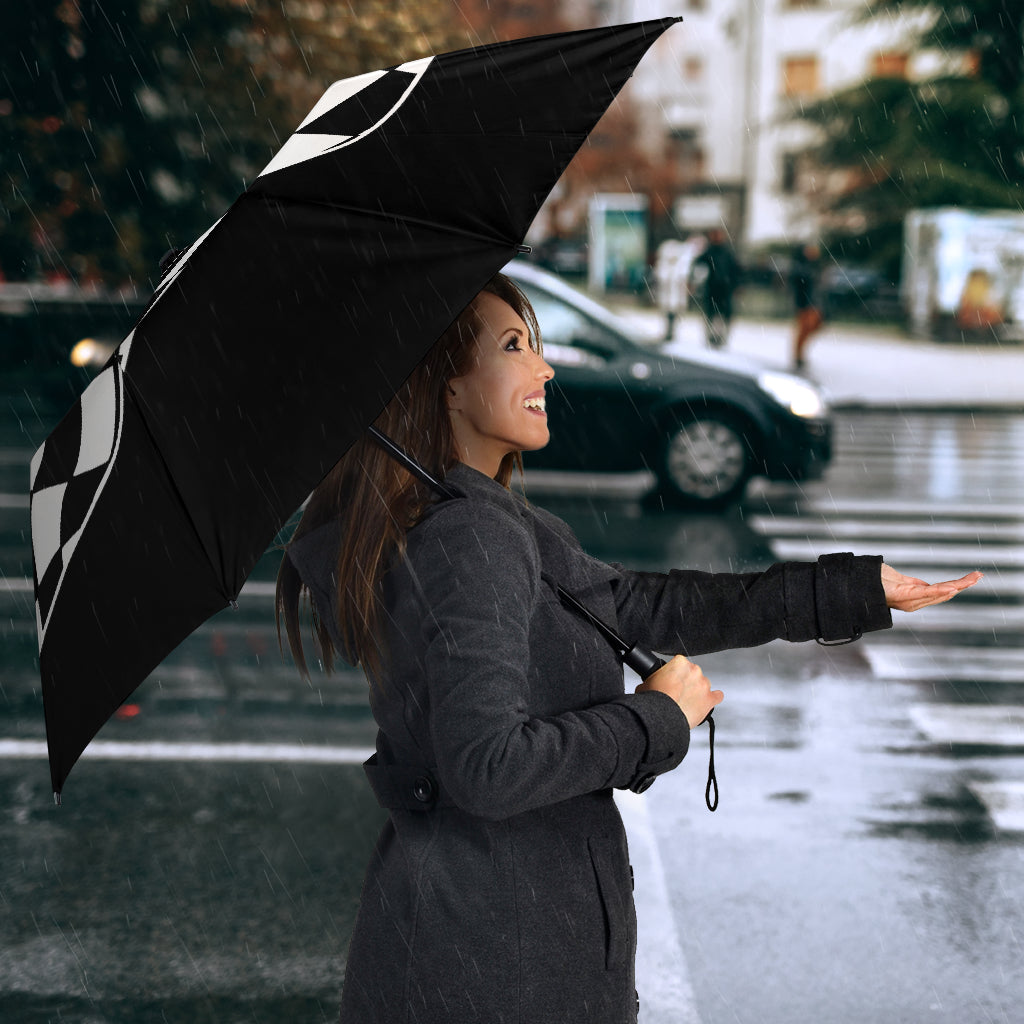 Racing Checkered Lips Kiss Umbrella