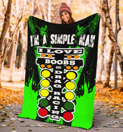 I'm A Simple Man Drag Racing Blanket