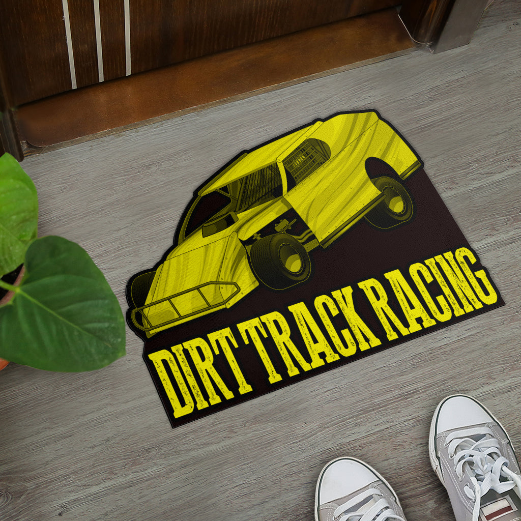 Custom shaped dirt modified door mat