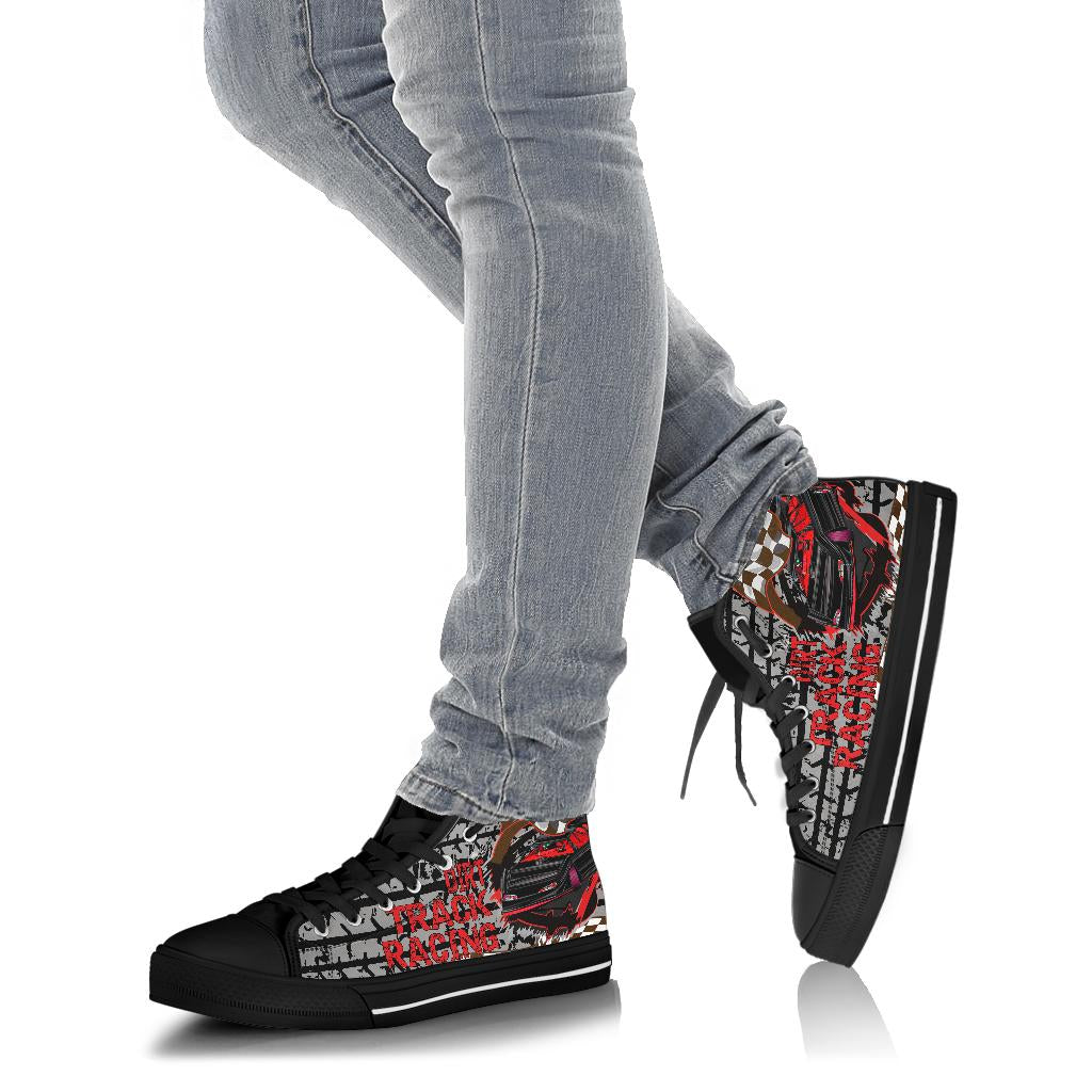 Dirt Track Racing Late Model High Top Shoes