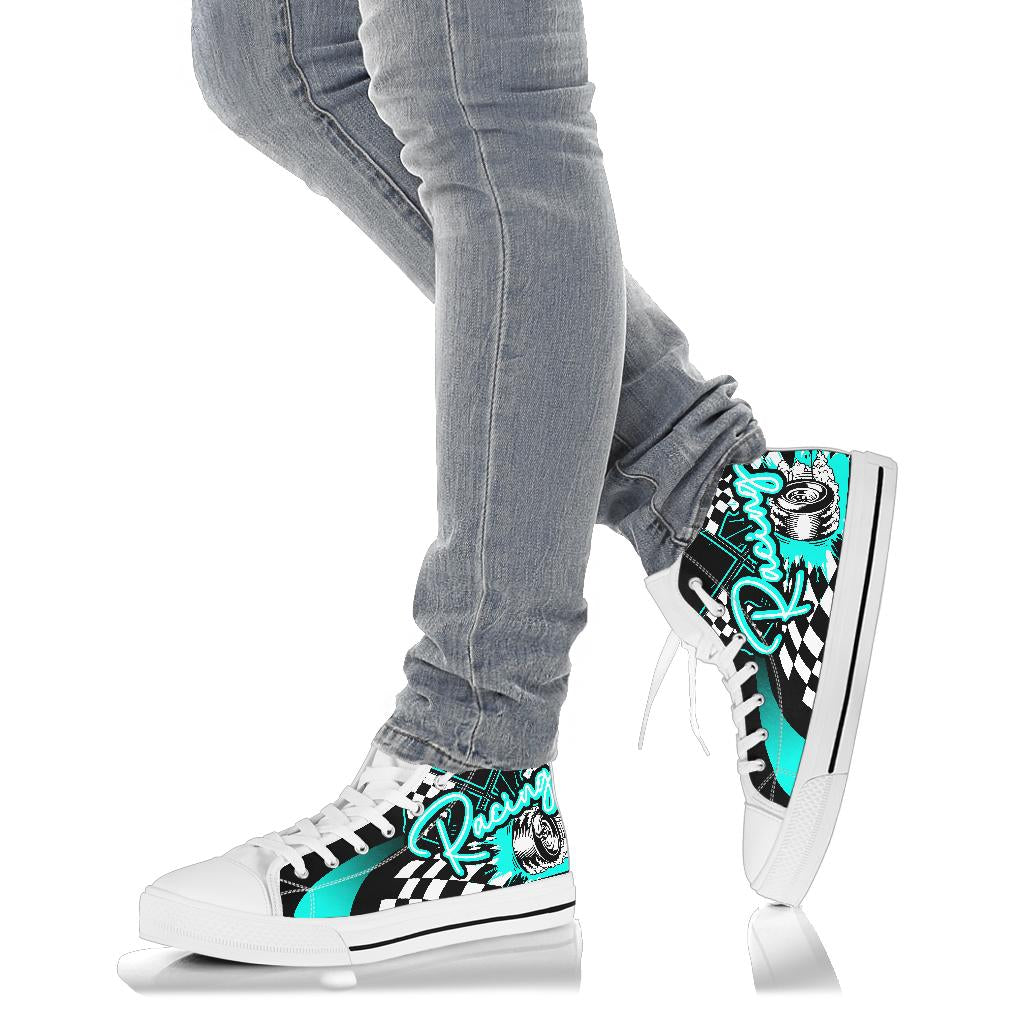 Racing High Top Shoes carolina blue