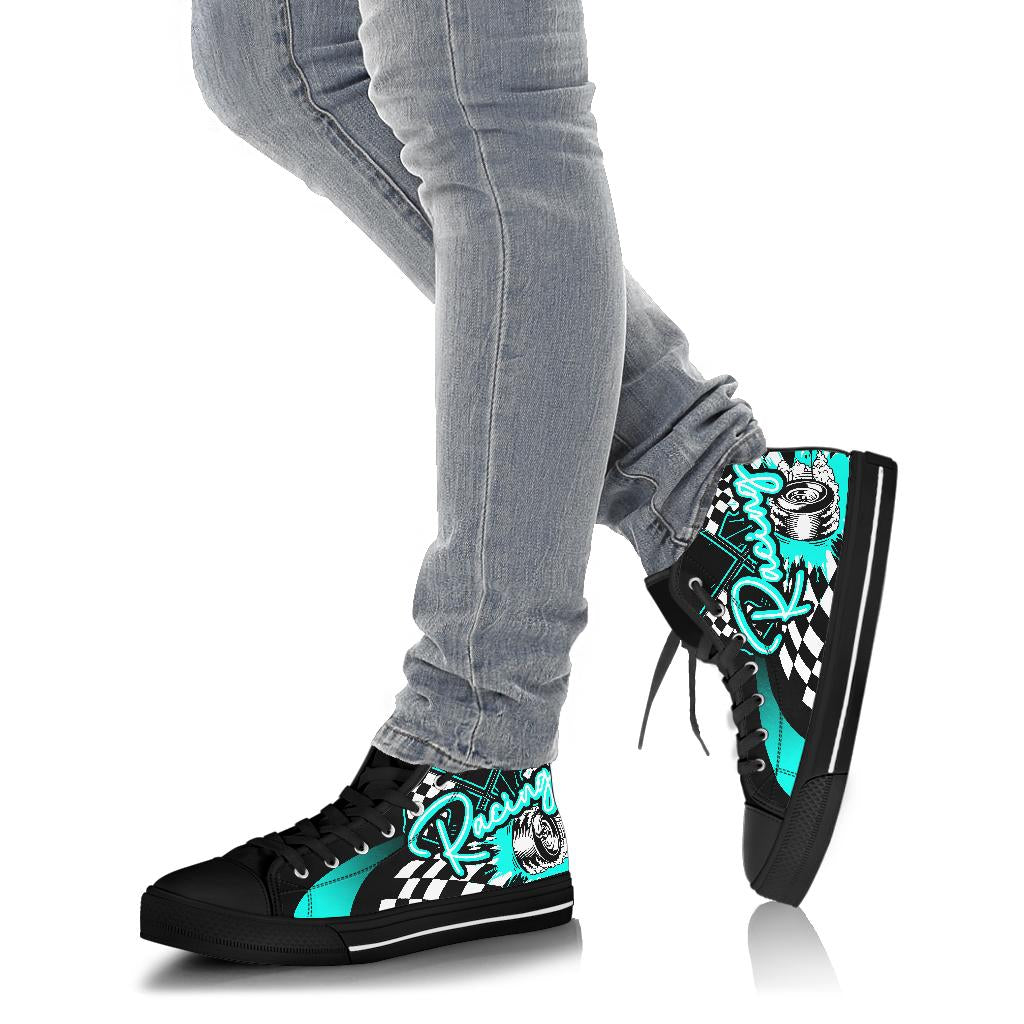 Racing High Top Shoes carolina blue