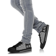 Racing Checkered Flag Low Top Shoes