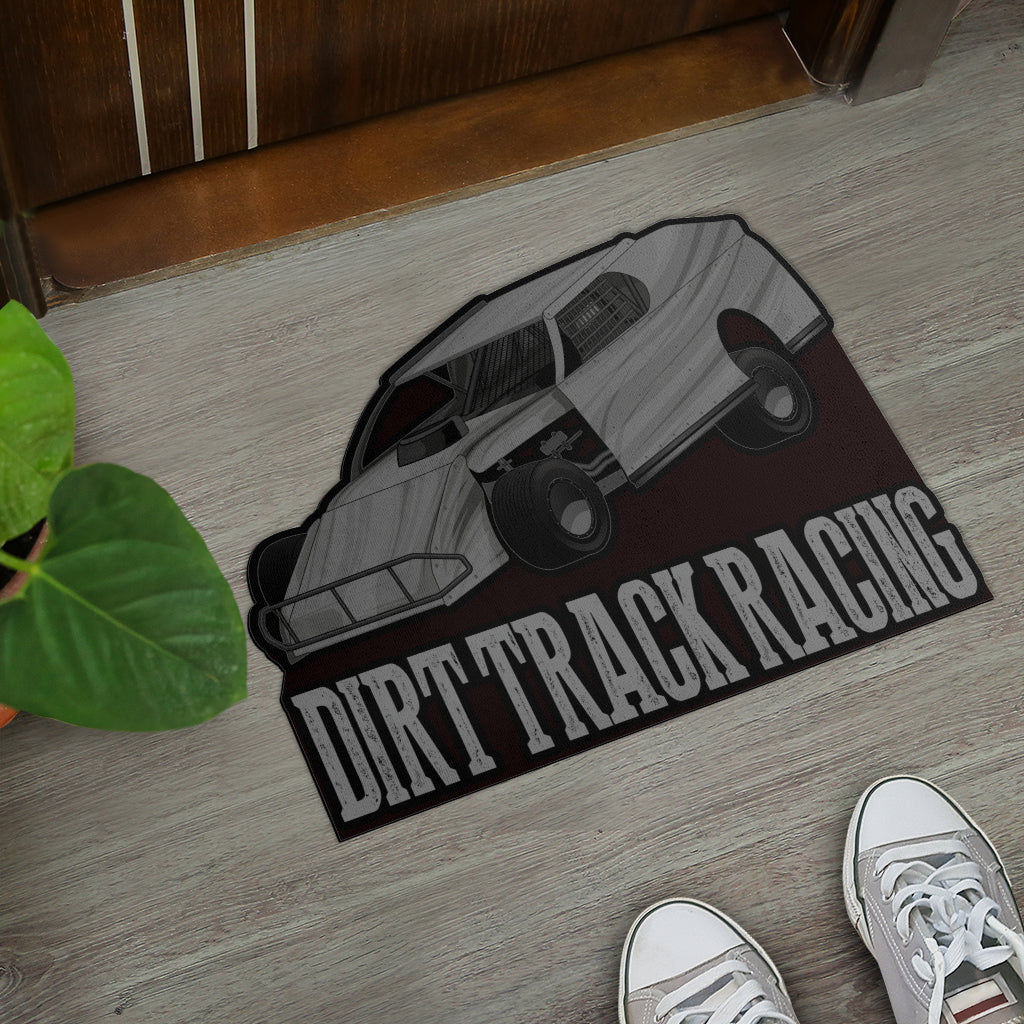 Custom shaped dirt modified door mat