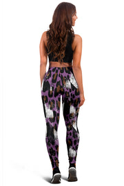 Racing Leopard Checkered Leggings