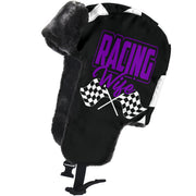 Racing Wife Checkered Trapper hat