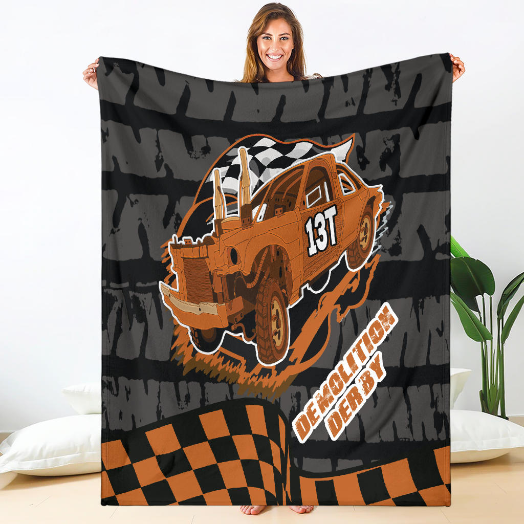Custom Demolition Derby Blanket