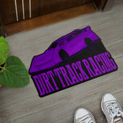 Custom shaped sprint car door mat