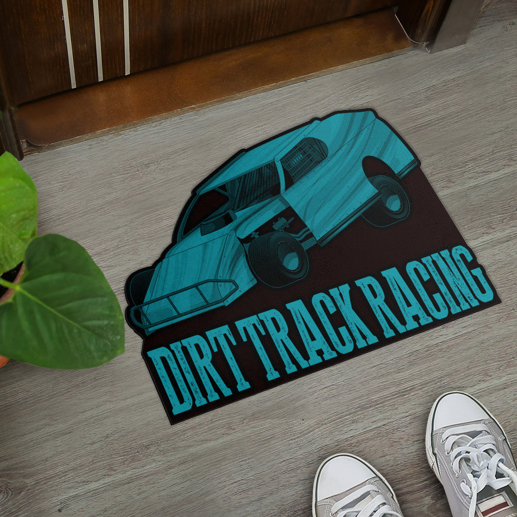 Custom shaped dirt modified door mat