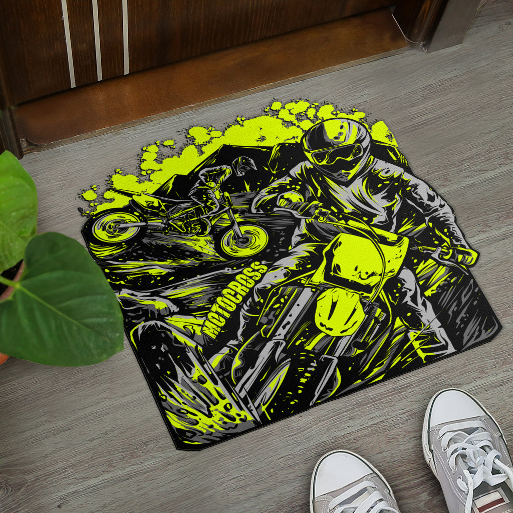 Custom Shaped Motocross Door Mat