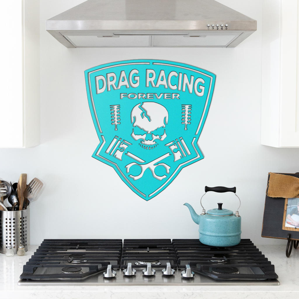 Drag Racing Forever Metal Sign