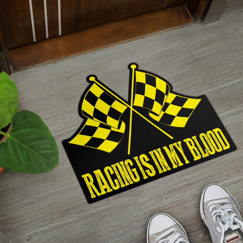 Racing Shaped Door Mats