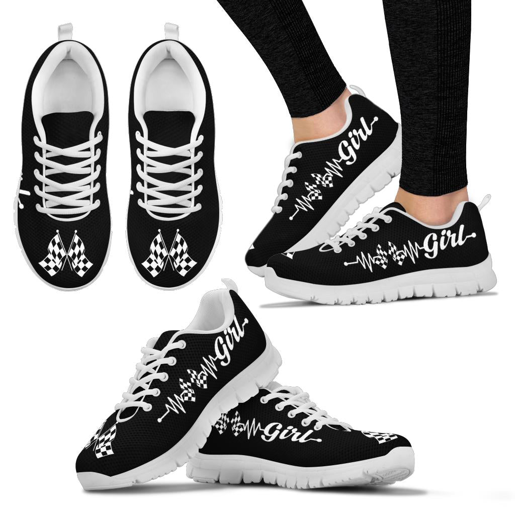 Racing Girl Heartbeat Running Sneakers