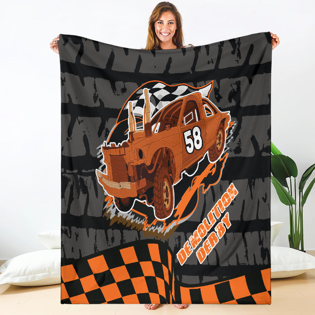 Custom demolition derby blanket