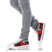 Dirt Bike Racing High Top Shoes