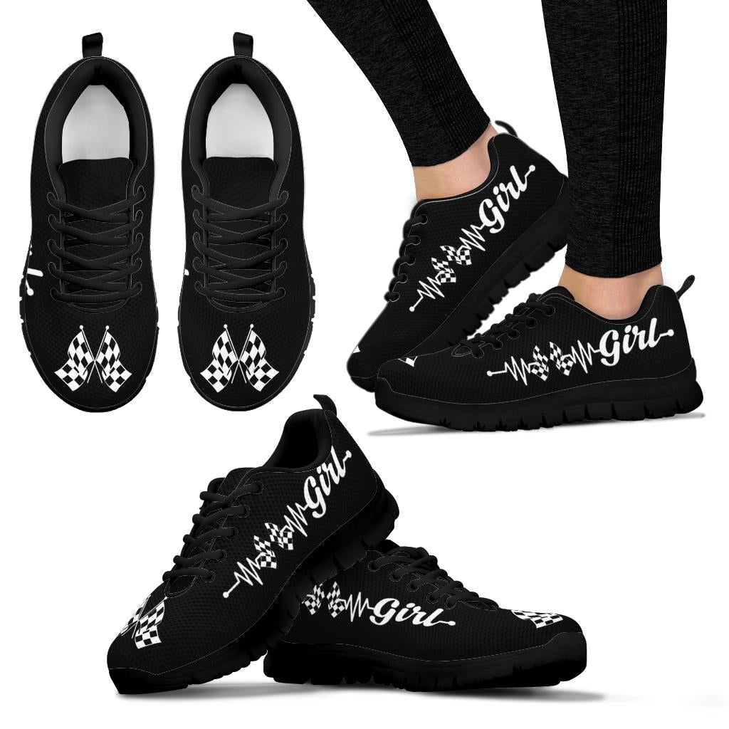 Racing Girl Heartbeat Running Sneakers
