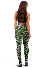Racing Leopard Checkered Leggings