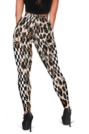 Racing Leopard Checkered Leggings