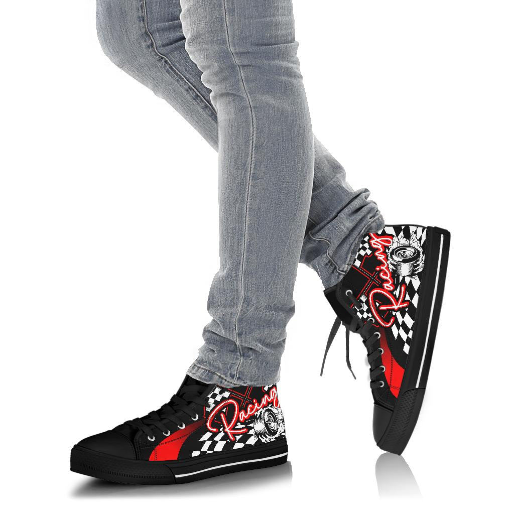 Racing High Top Shoes red