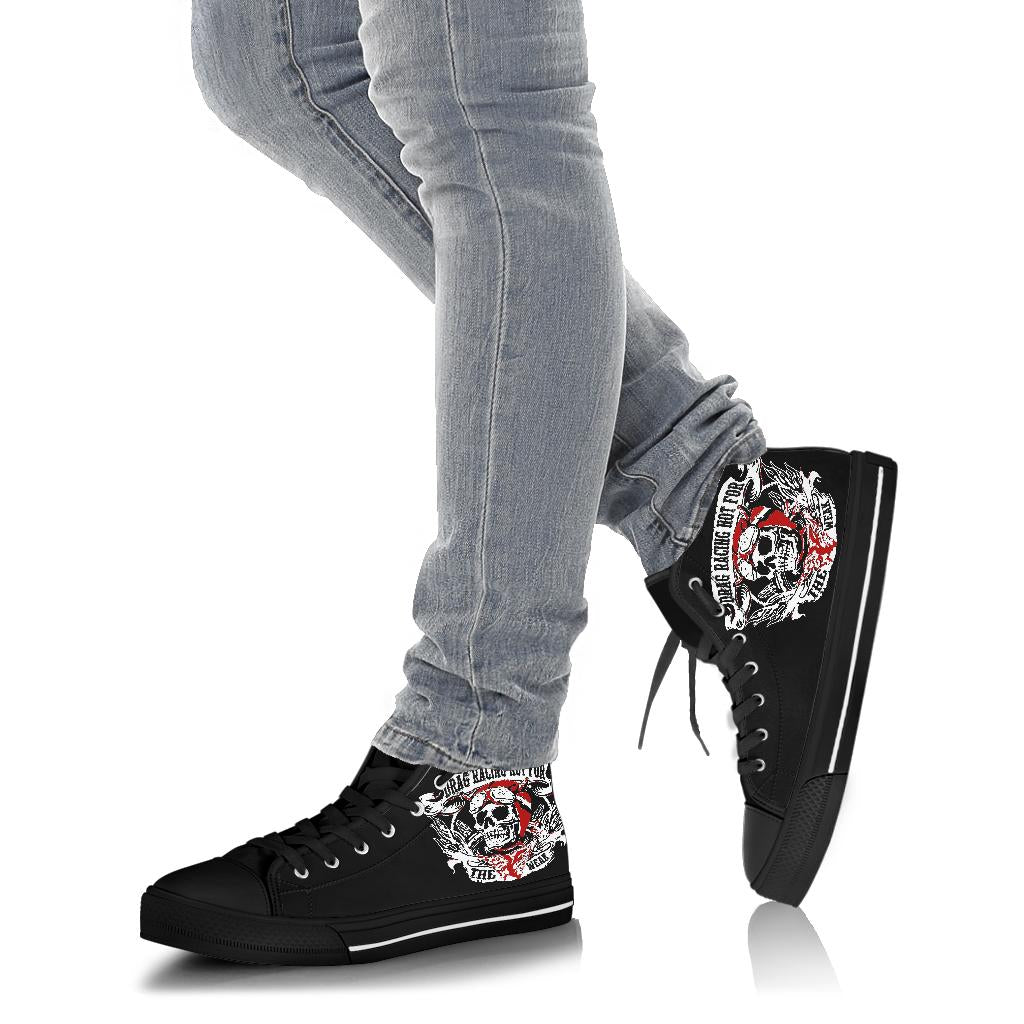Drag Racing High Top Shoes