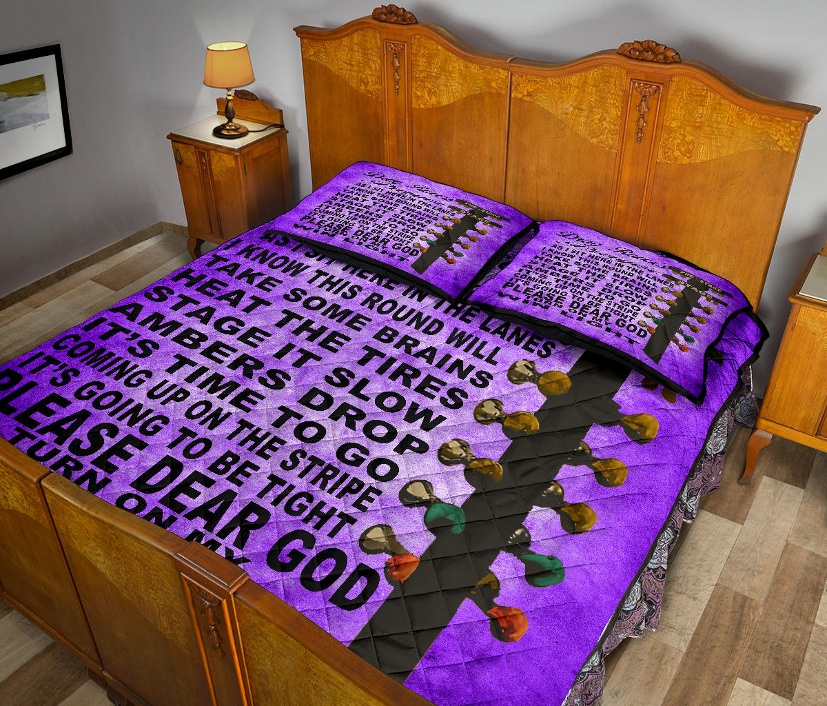 Drag Racer's Prayer Quilt Bed Set