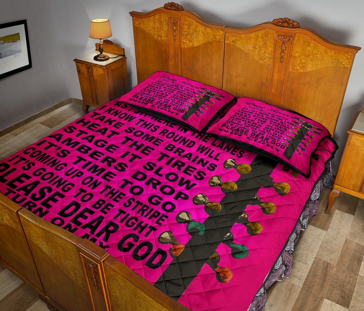 Drag Racer's Prayer Quilt Bed Set