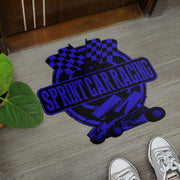Custom shaped sprint car door mat