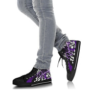 Racing High Top Shoes purple