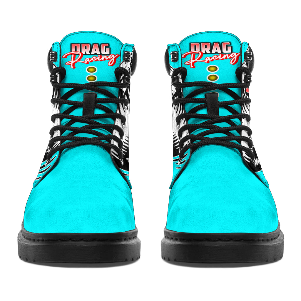 Drag Racing All-Season Boots carolina blue