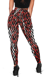 Racing Leopard Checkered Leggings