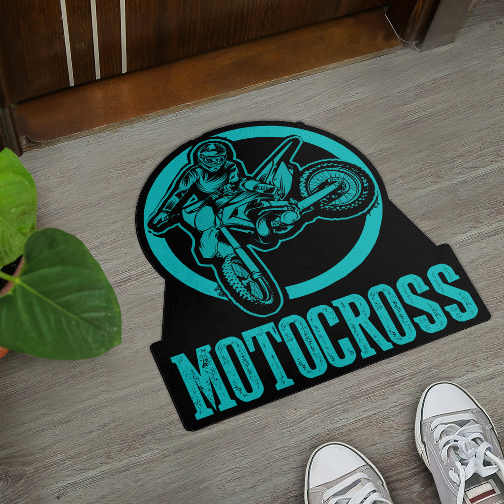 Custom Shaped Motocross Door Mat