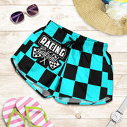 Racing Girlfriend Checkered Shorts