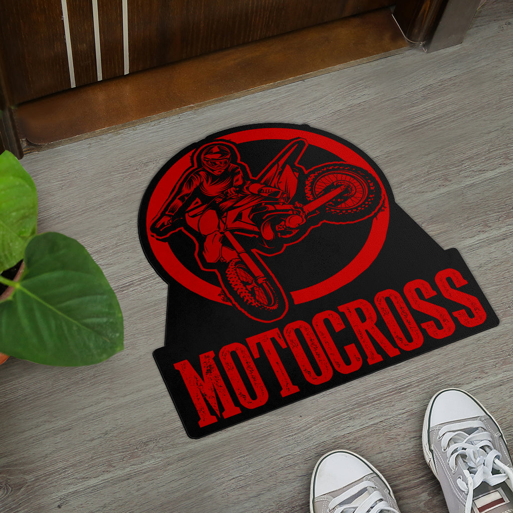 Custom Shaped Motocross Door Mat
