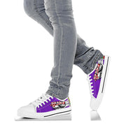 Drag Racing Low Top Shoes purple