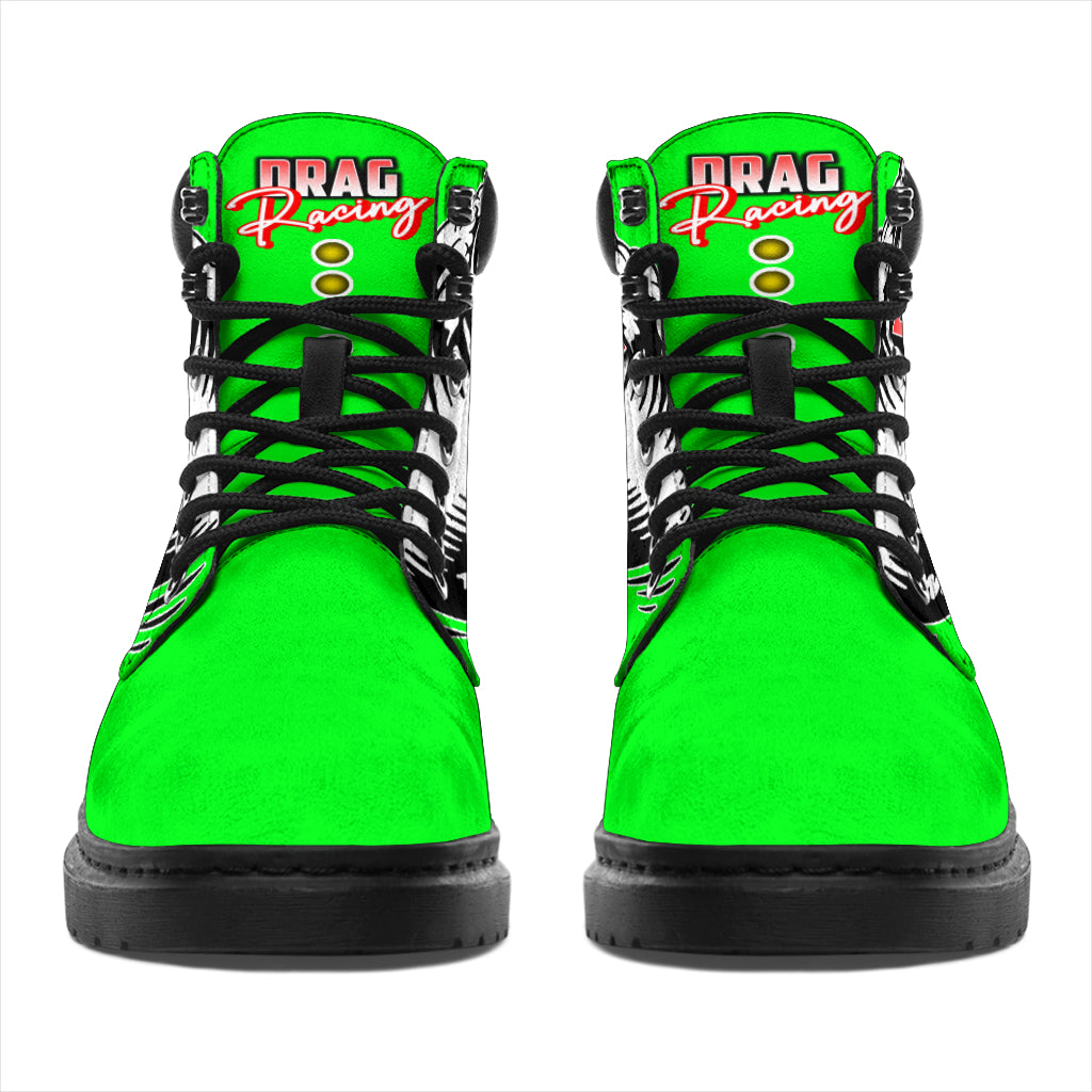 Drag Racing All-Season Boots pistachio