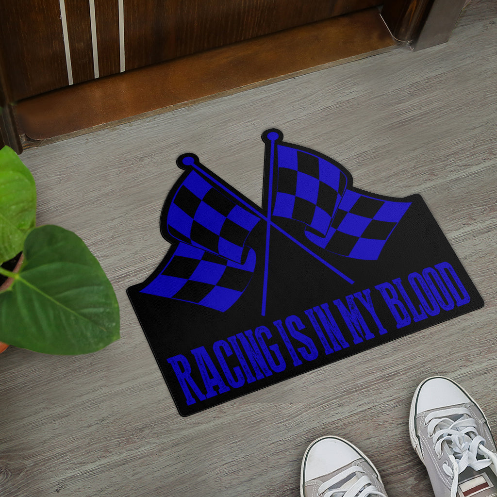 Racing Shaped Door Mats