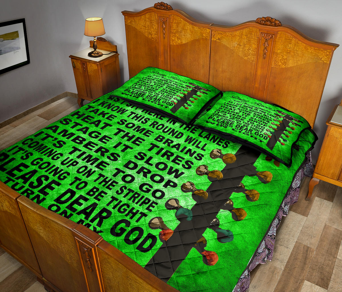Drag Racer's Prayer Quilt Bed Set