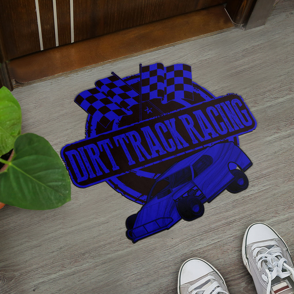 Custom shaped dirt modified door mat