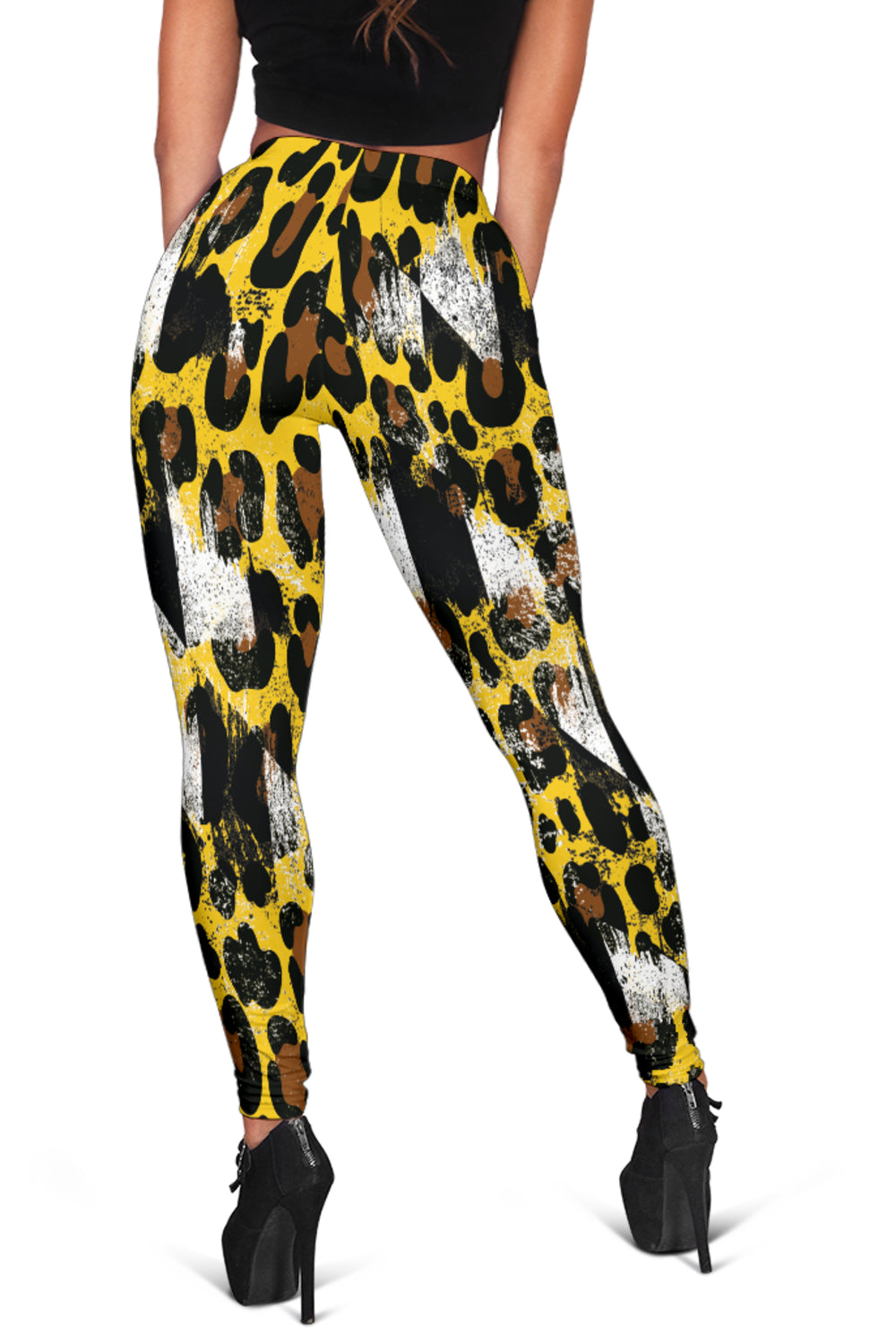 Racing Leopard Checkered Leggings