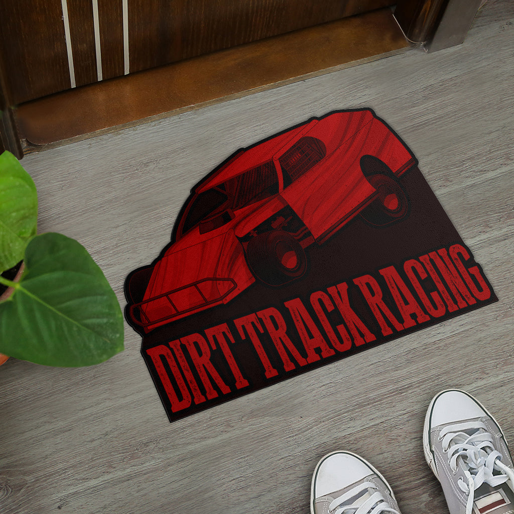 Custom shaped dirt modified door mat