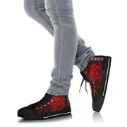 Drag Racing Thunder Skull High Top Shoes