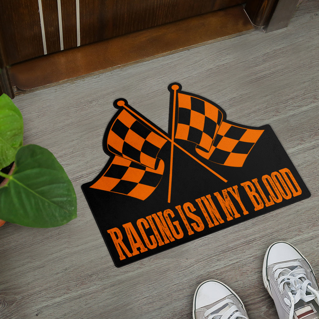 Racing Shaped Door Mats