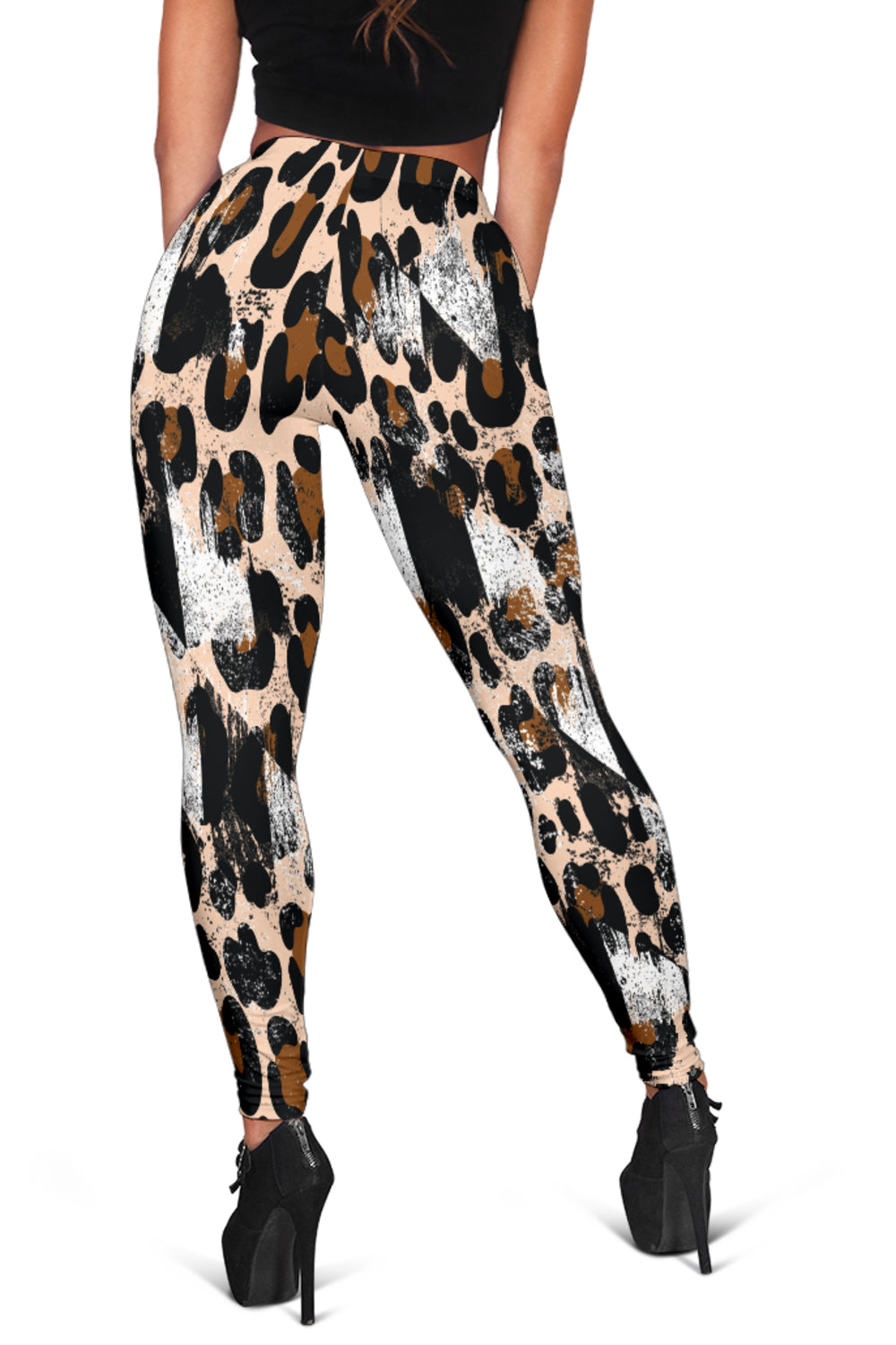 Racing Leopard Checkered Leggings