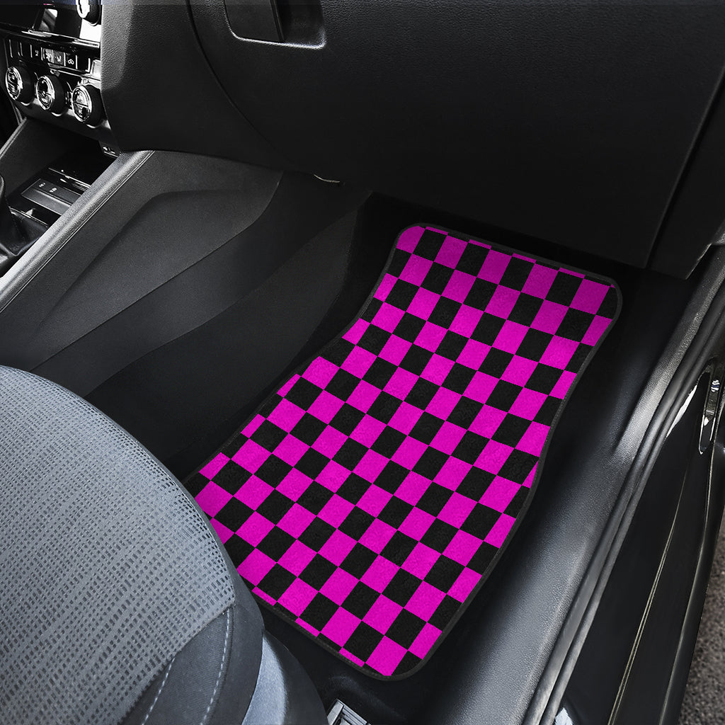 Racing Checkered Flag Car Mats