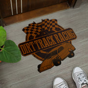 Custom shaped dirt modified door mat
