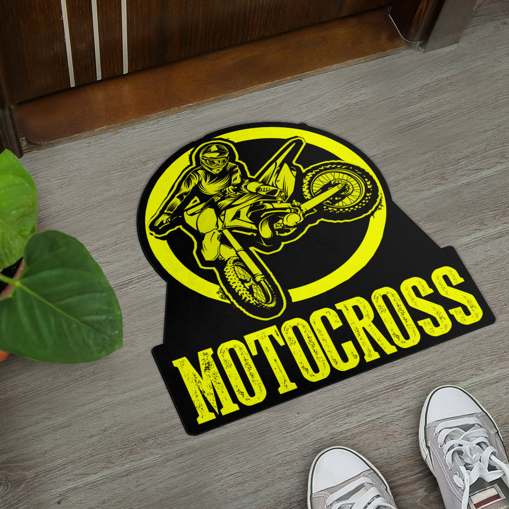 Custom Shaped Motocross Door Mat