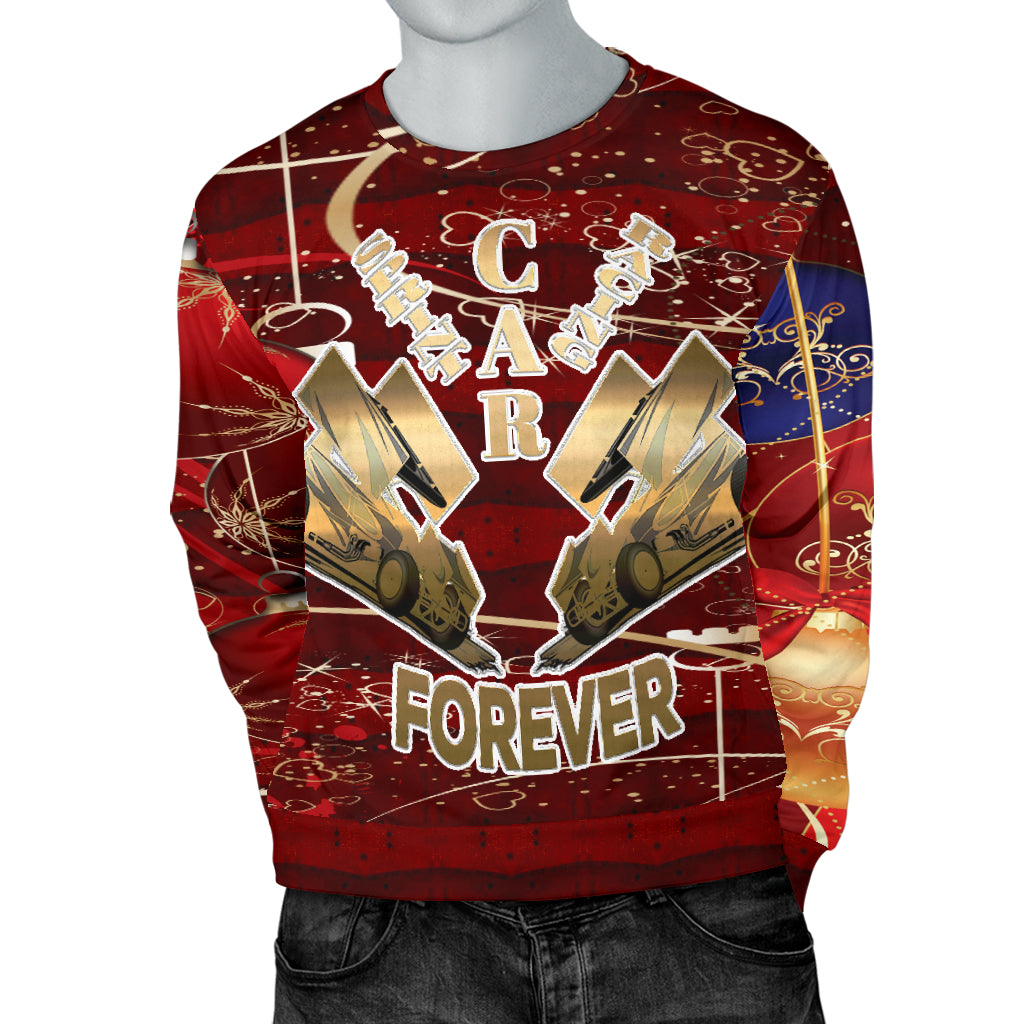 Sprint Car Racing Ugly Men's Sweater