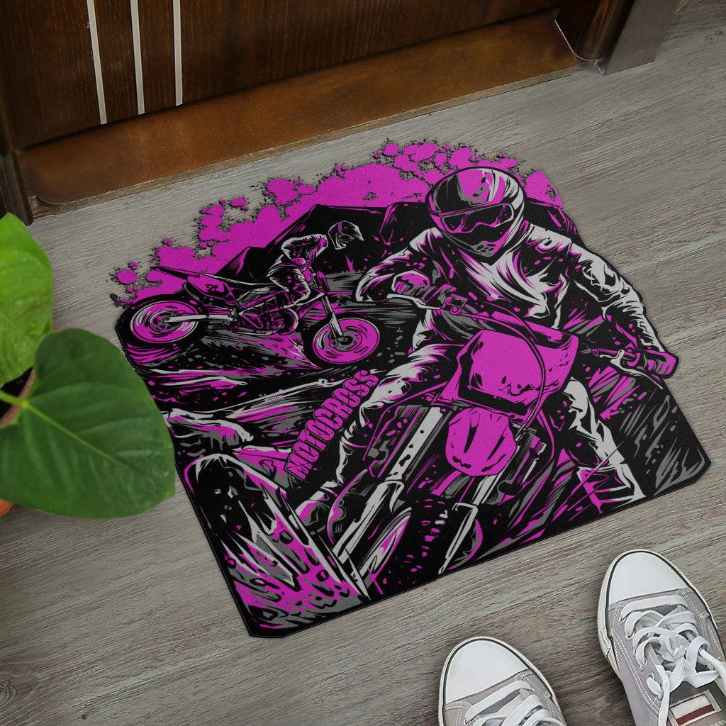 Custom Shaped Motocross Door Mat