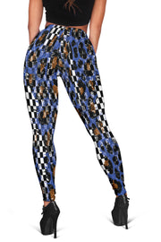 Racing Leopard Checkered Leggings