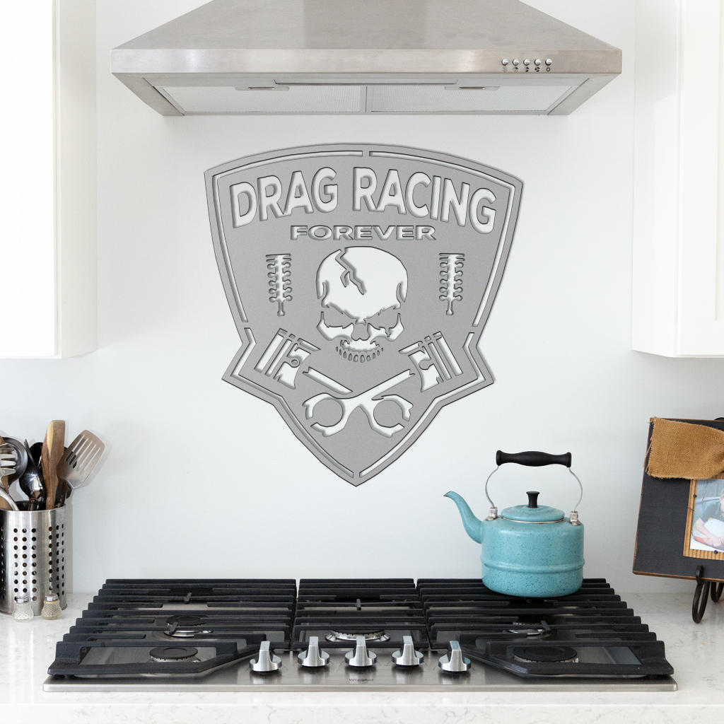 Drag Racing Forever Metal Sign